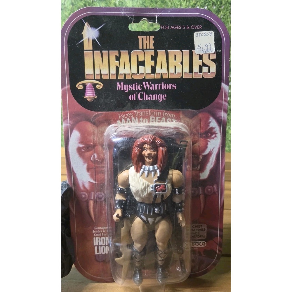 Vintage Infaceables Iron Lion Action Figure Rare Galoob Toy 80s Super Hero New